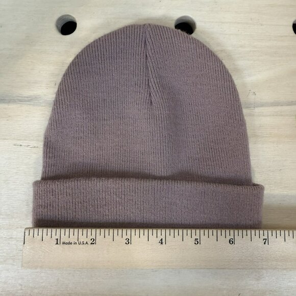 Herschel Elmer Beanie in Mauve Rose One Size OS Ribbed - Picture 4 of 5